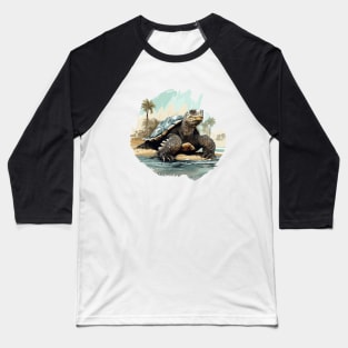 Alligator Snapping Turtle Baseball T-Shirt